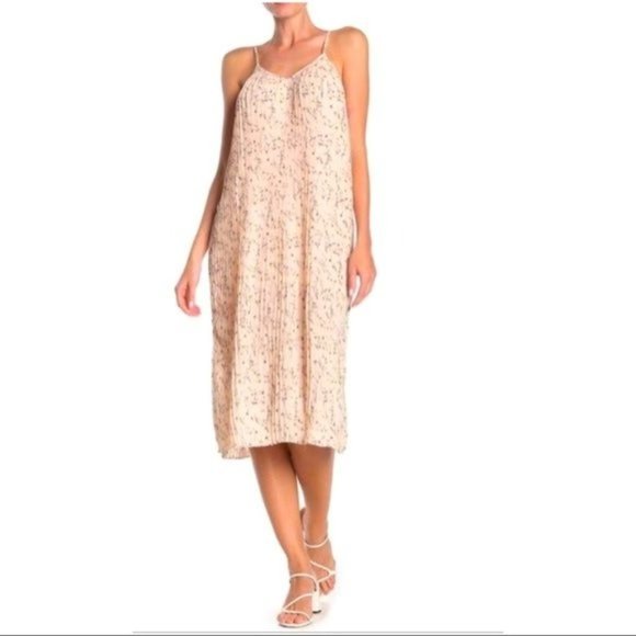 Anthropologie Moon River Pleated Floral Midi Dress Size S - Picture 1 of 8
